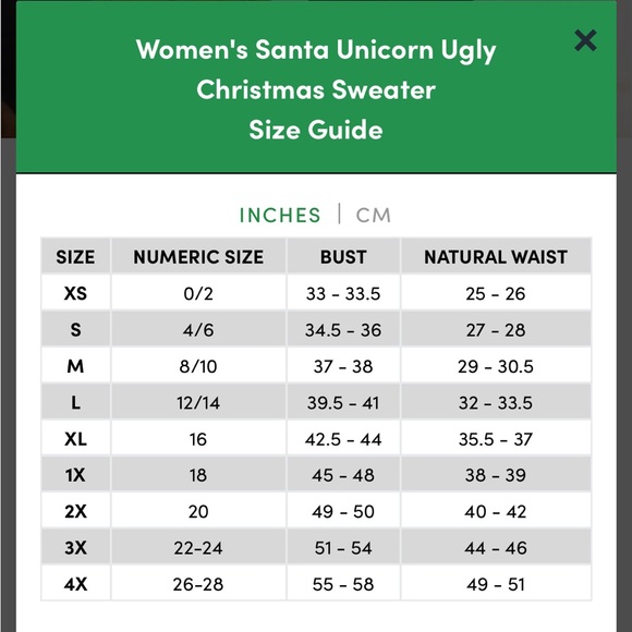 Tipsy Elves | Santa Unicorn Ugly Christmas Sweater | NWOT | Size Small - Picture 7 of 7